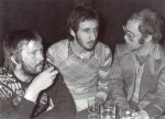 Eric, Pete Townsend and unknown person - Click me for a full size photo